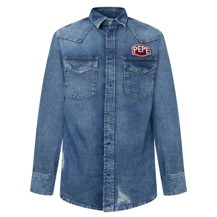chemise homme  pepe jeans noah retro