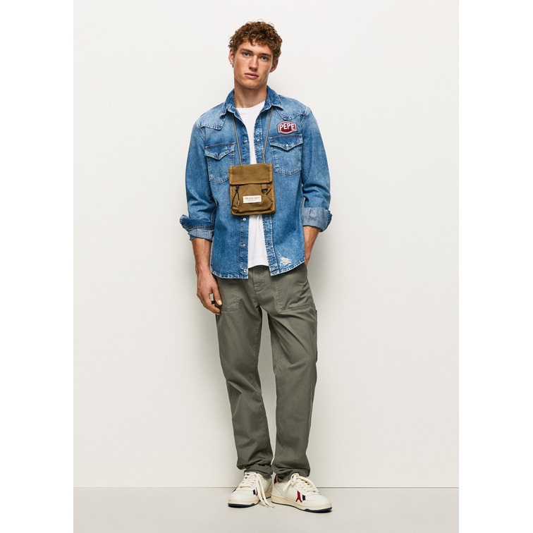 chemise homme  pepe jeans noah retro