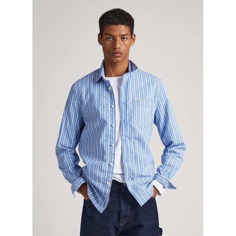 chemise homme  pepe jeans castle