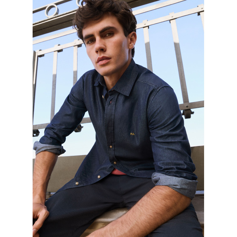 chemise homme  pepe jeans abel classic slim shirt