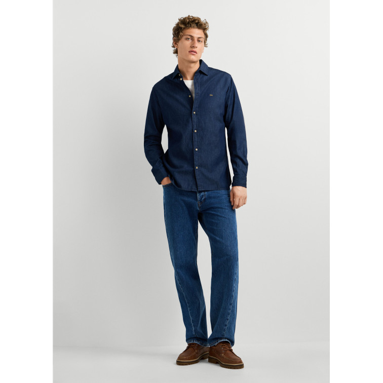 chemise homme  pepe jeans abel classic slim shirt