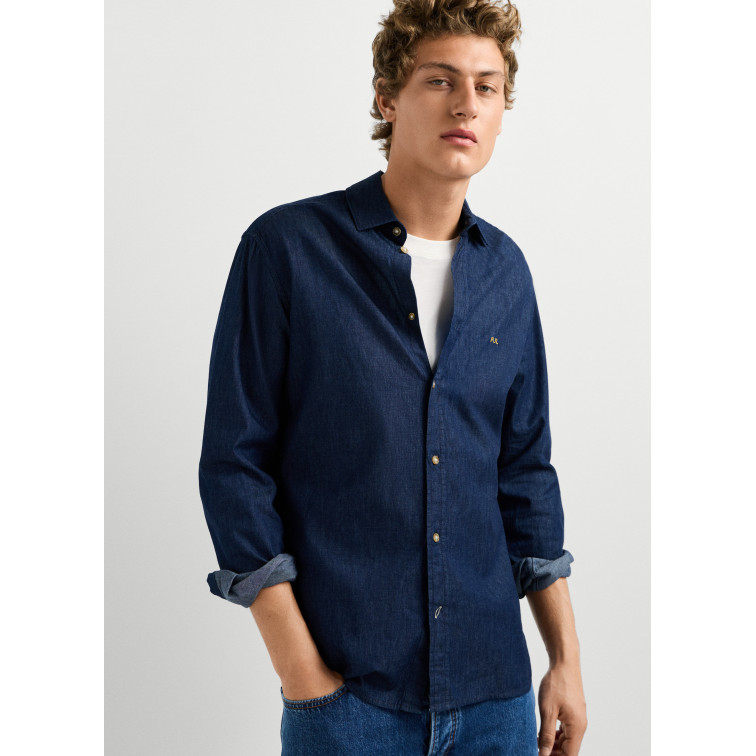 chemise homme  pepe jeans abel classic slim shirt