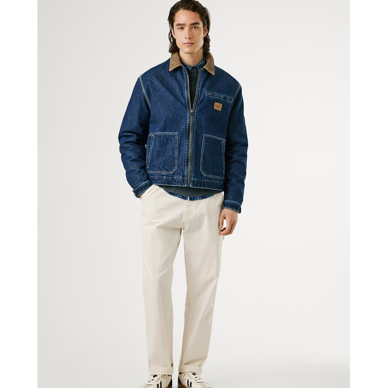cazadora homme  pepe jeans workwear jacket dk blue