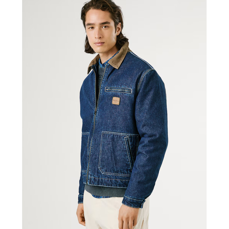 cazadora homme  pepe jeans workwear jacket dk blue
