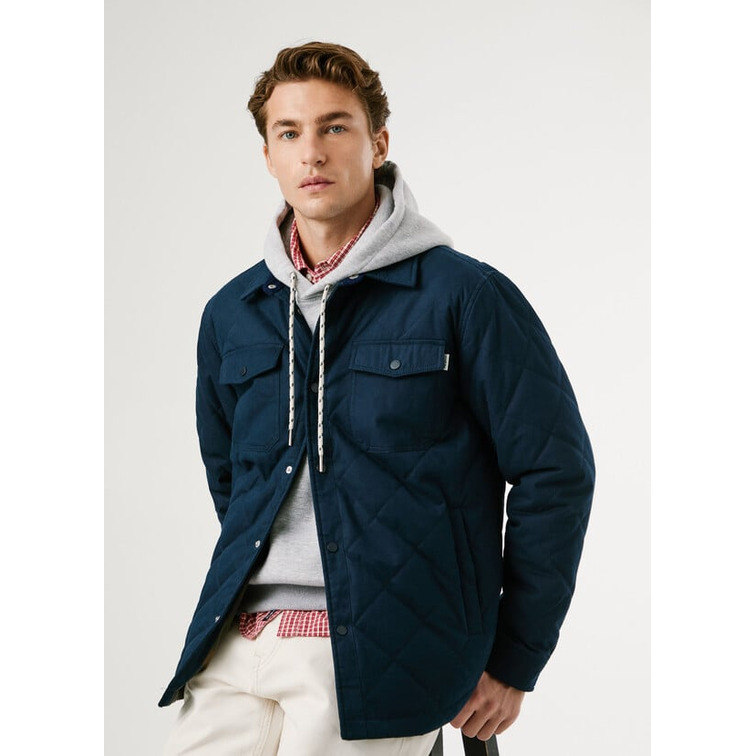 cazadora homme  pepe jeans quilted workshirt