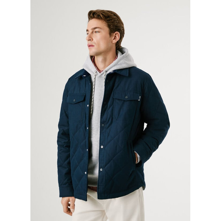 cazadora homme  pepe jeans quilted workshirt