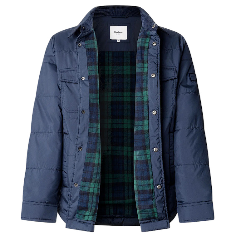 maillot homme  pepe jeans quilted overshirt