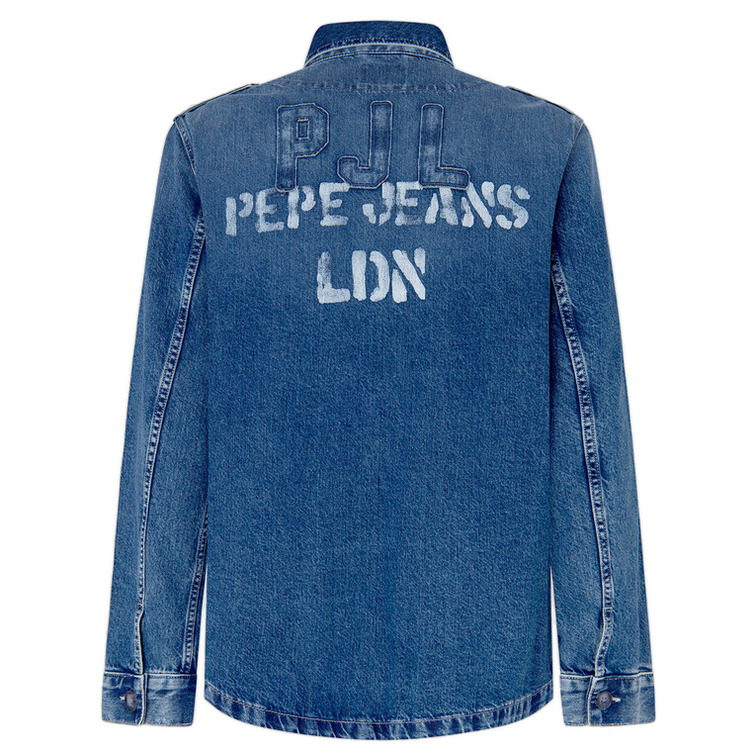 cazadora homme  pepe jeans luka stencil