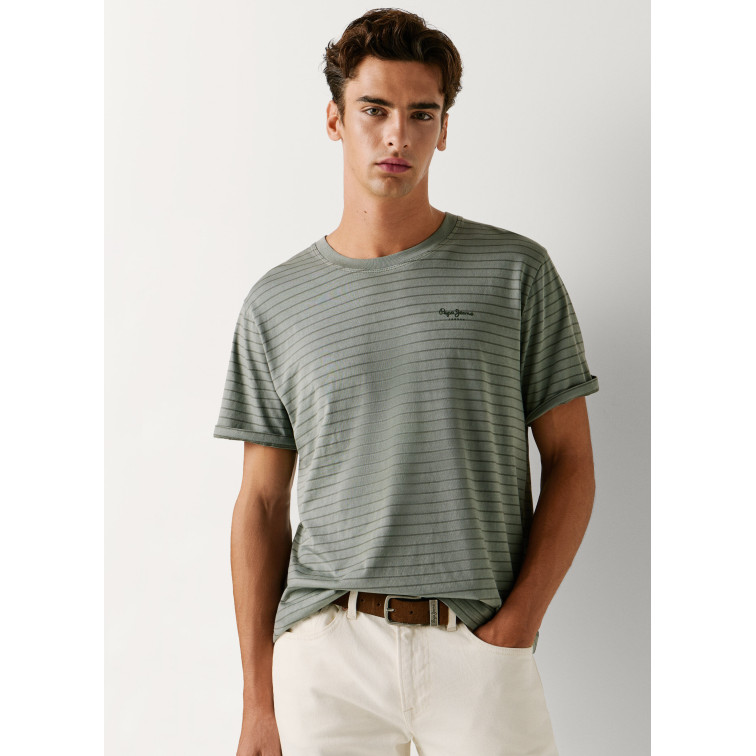 t-shirt homme  pepe jeans jacko stripes