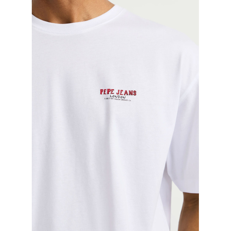 t-shirt homme  pepe jeans chelsea back tee