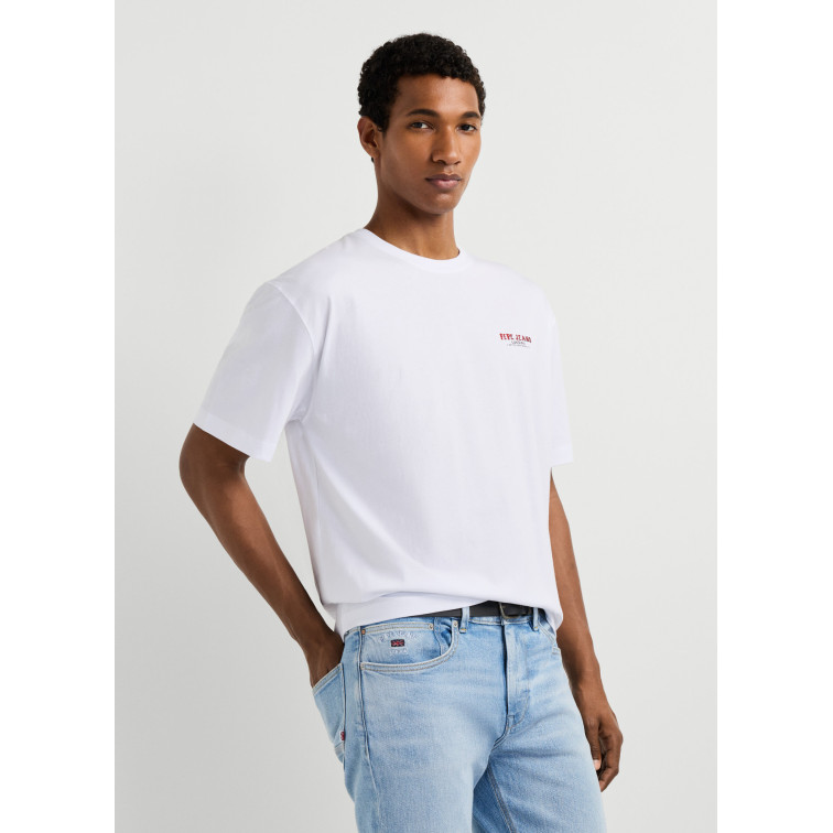 t-shirt homme  pepe jeans chelsea back tee