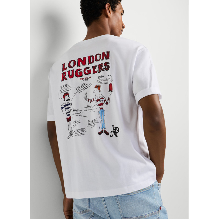 t-shirt homme  pepe jeans chelsea back tee