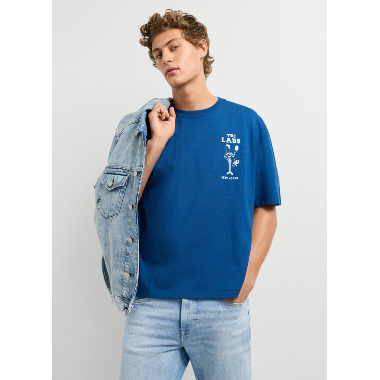 t-shirt homme  pepe jeans small chelsea tee