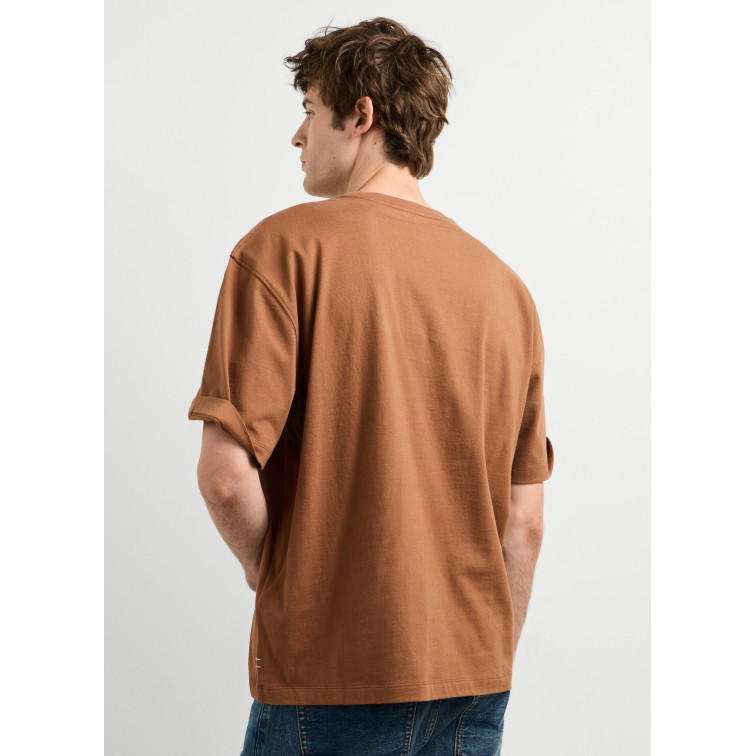 t-shirt homme  pepe jeans coffeet tee