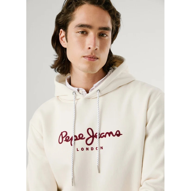 sweat-shirt homme  pepe jeans macbeth plain hoodie