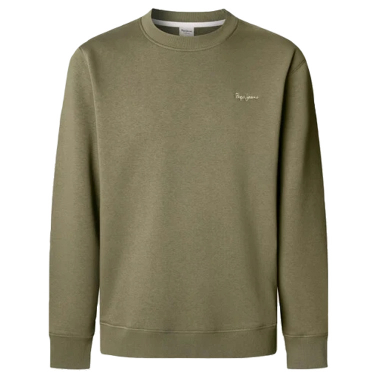 sweat-shirt homme  pepe jeans macbeth small logo plain crew