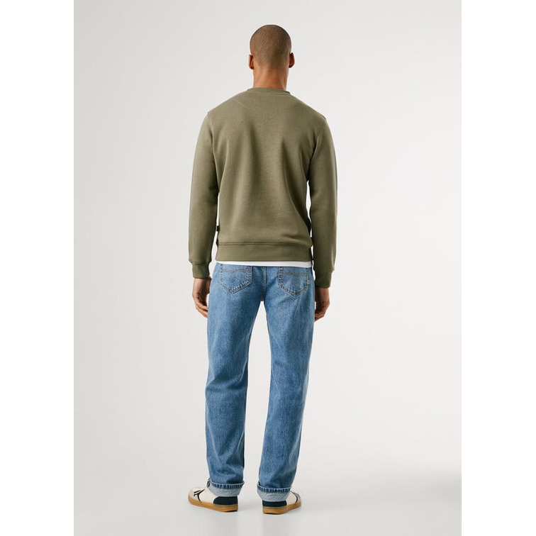 sweat-shirt homme  pepe jeans macbeth small logo plain crew