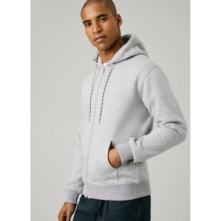 sweat-shirt homme  pepe jeans macbeth melange zip