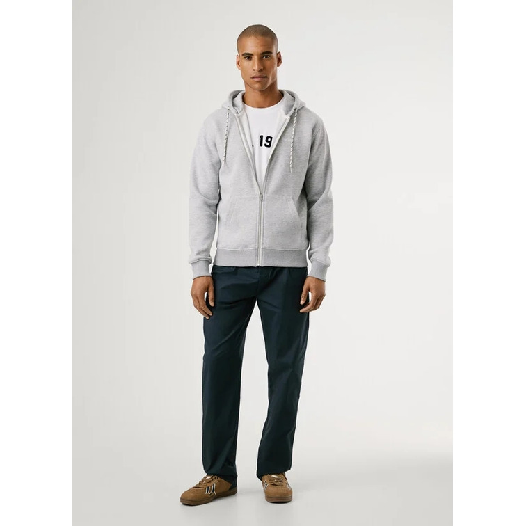 sweat-shirt homme  pepe jeans macbeth melange zip