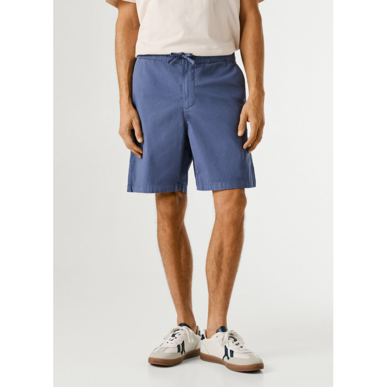 le short homme  pepe jeans relaxed pull on poplin short