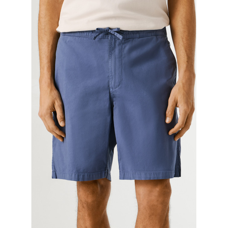 le short homme  pepe jeans relaxed pull on poplin short