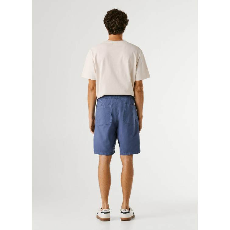 le short homme  pepe jeans relaxed pull on poplin short