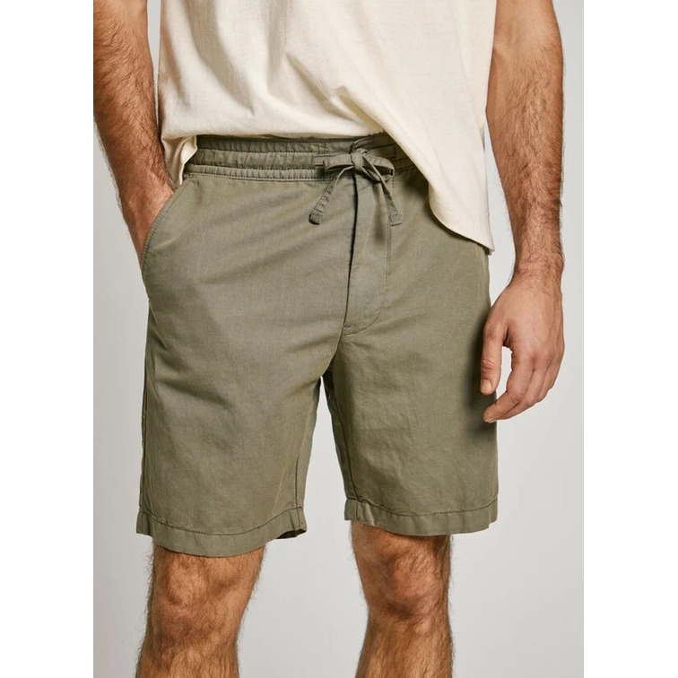 le short homme  pepe jeans relaxed linen smart shorts
