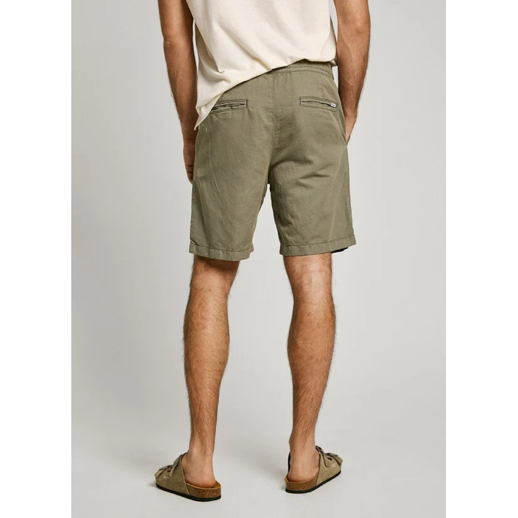 le short homme  pepe jeans relaxed linen smart shorts