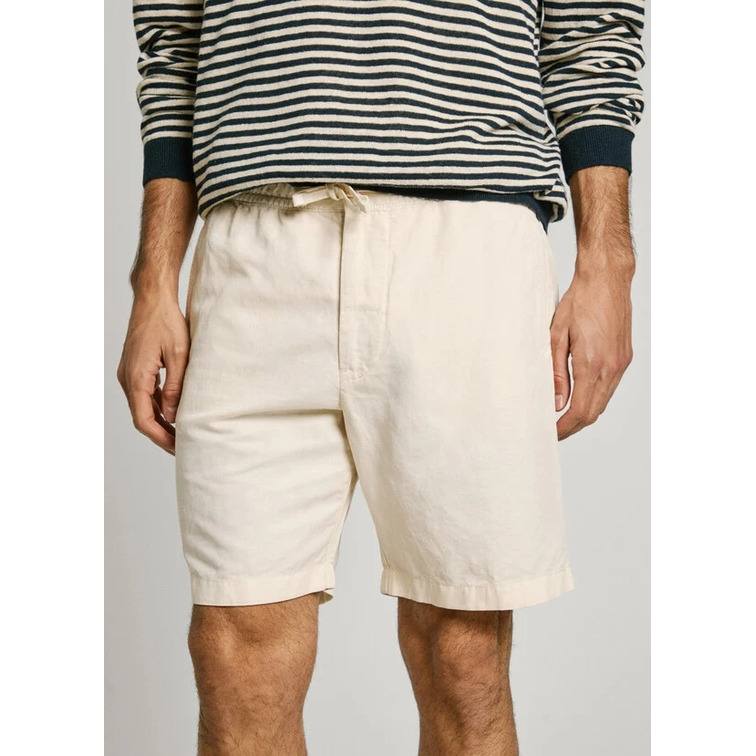 le short homme  pepe jeans relaxed linen smart shorts