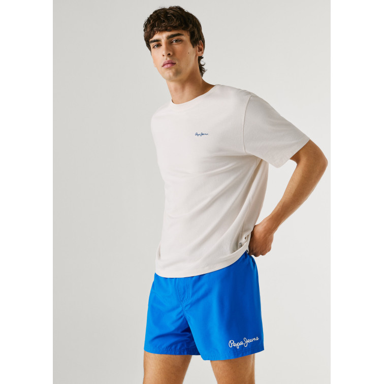 slip de bain homme  pepe jeans pj solid swimshort