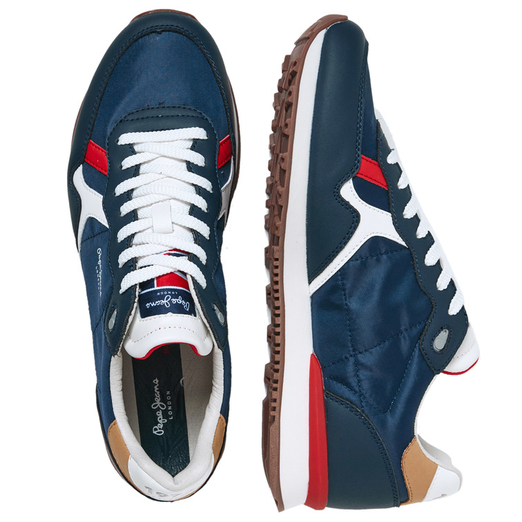 sneakers rétro homme pepe jeans britt man