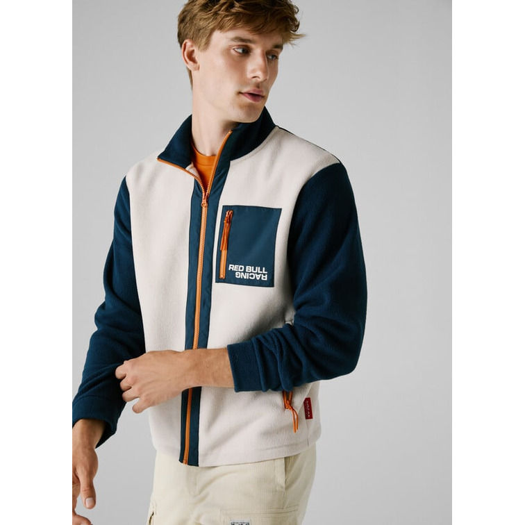 cazadora homme  pepe jeans colour block fleece