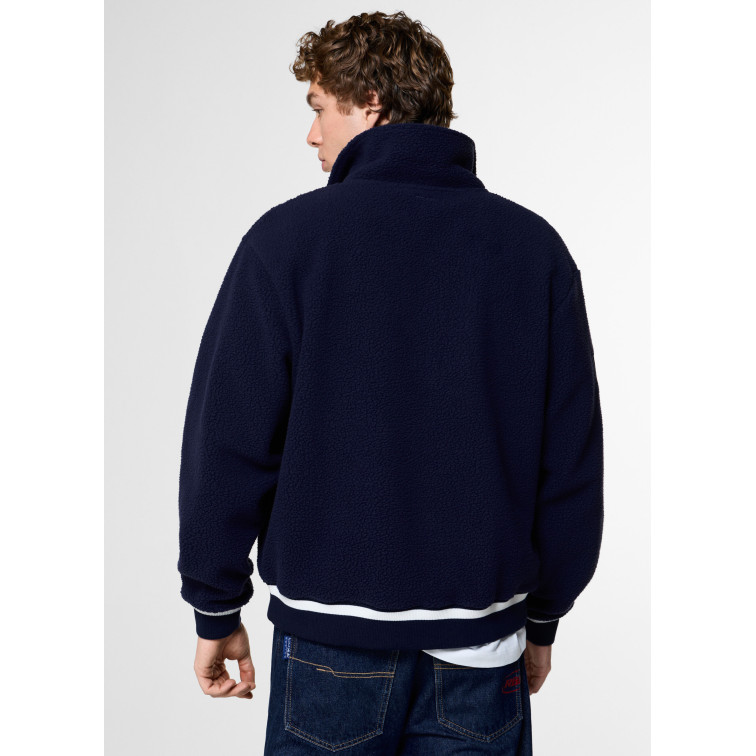 cazadora homme  pepe jeans half zip fleece