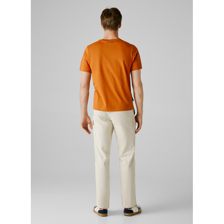 t-shirt homme  pepe jeans reflect logo tee