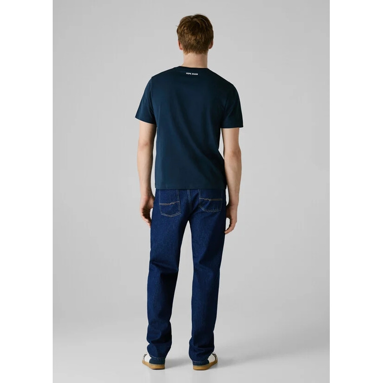 t-shirt homme  pepe jeans reflect logo tee