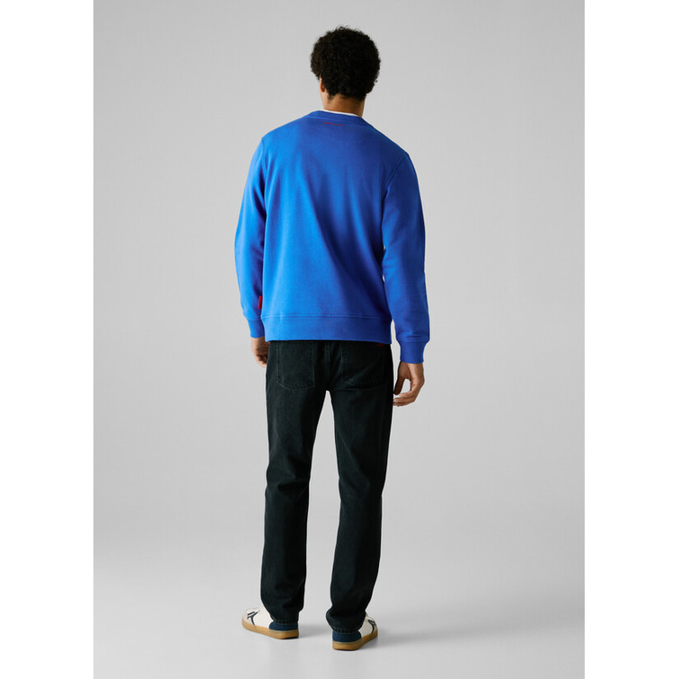 sweat-shirt homme  pepe jeans reflect logo crew
