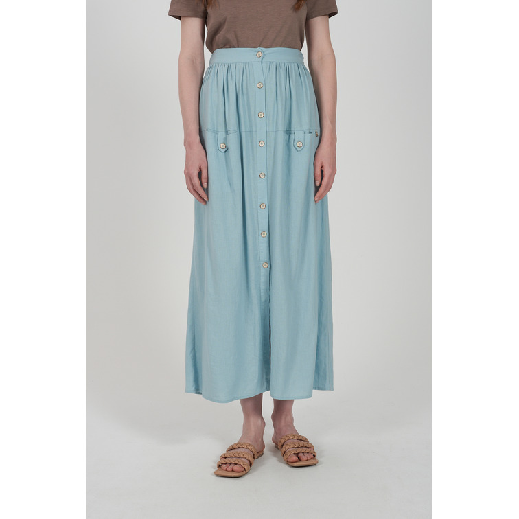 robe femme  yes zee gonnellone in misto lino, bott