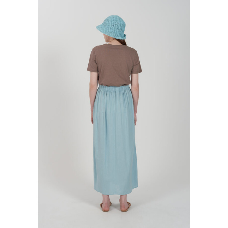 robe femme  yes zee gonnellone in misto lino, bott