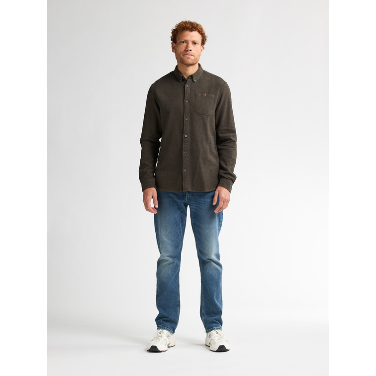 chemise homme  petrol industries men shirt long sleeve uni