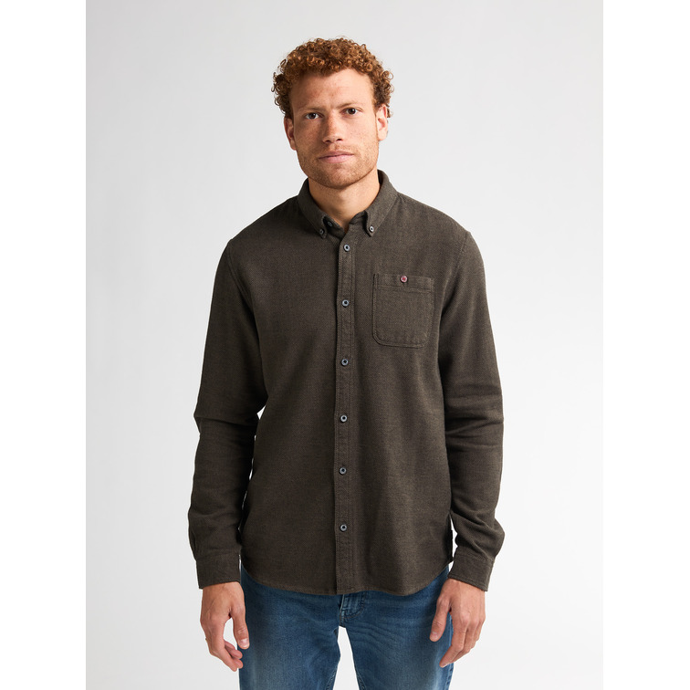 chemise homme  petrol industries men shirt long sleeve uni