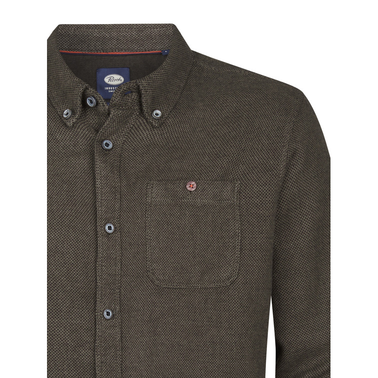 chemise homme  petrol industries men shirt long sleeve uni