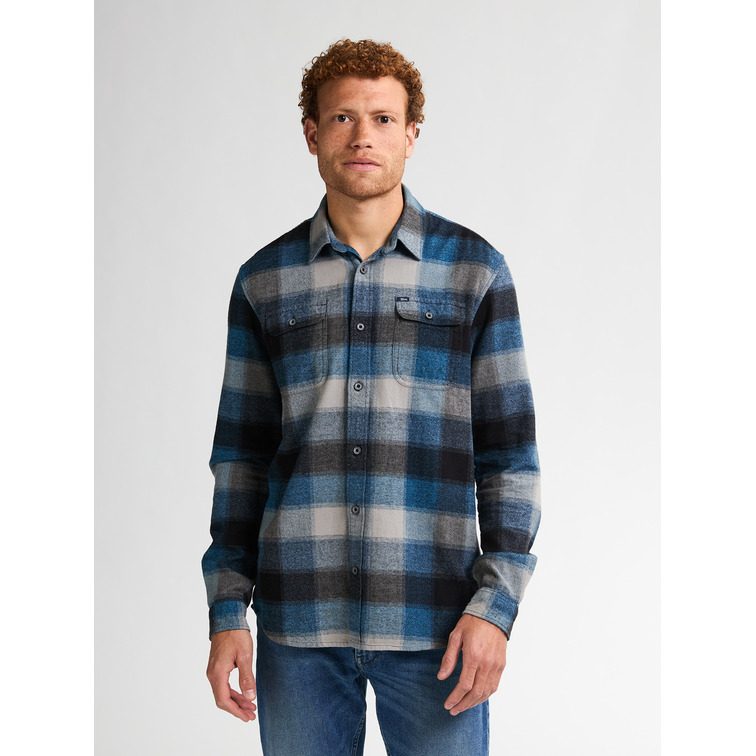 chemise homme  petrol industries men shirt long sleeve check