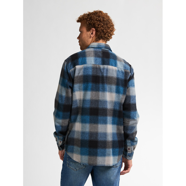 chemise homme  petrol industries men shirt long sleeve check