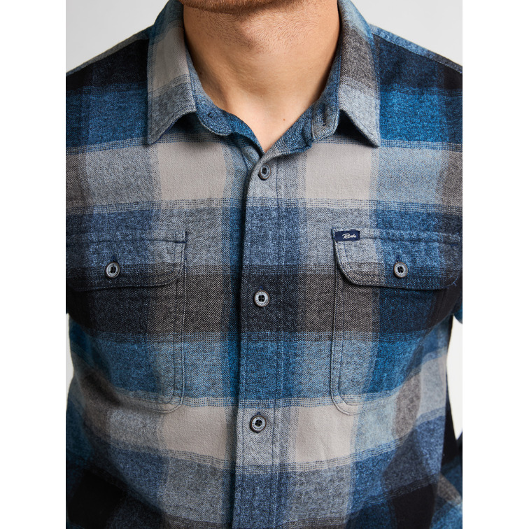 chemise homme  petrol industries men shirt long sleeve check