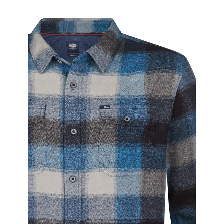 chemise homme  petrol industries men shirt long sleeve check