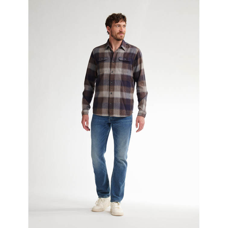 chemise homme  petrol industries men shirt long sleeve check