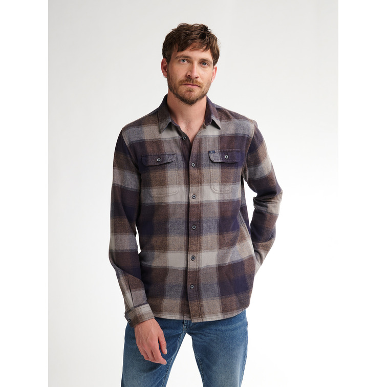 chemise homme  petrol industries men shirt long sleeve check