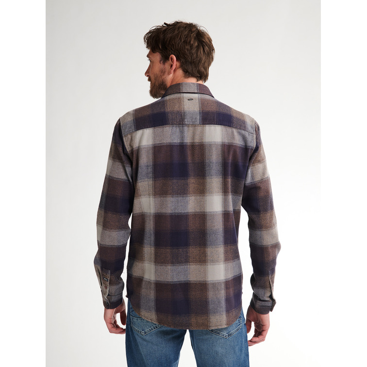 chemise homme  petrol industries men shirt long sleeve check