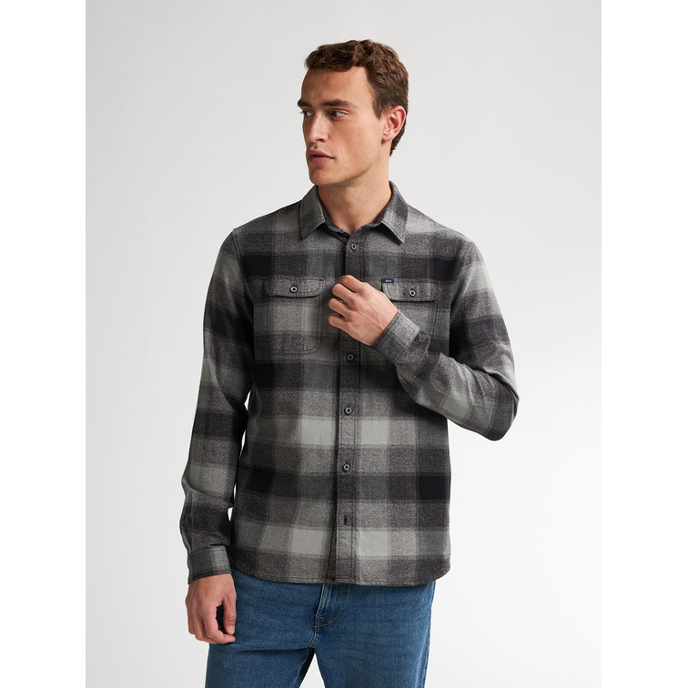 chemise homme  petrol industries men shirt long sleeve check