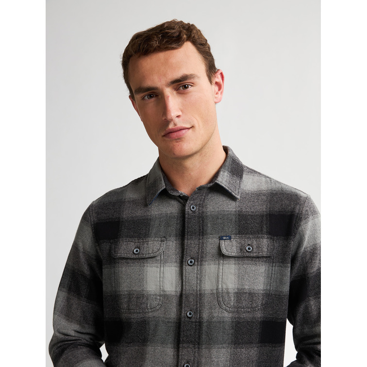 chemise homme  petrol industries men shirt long sleeve check